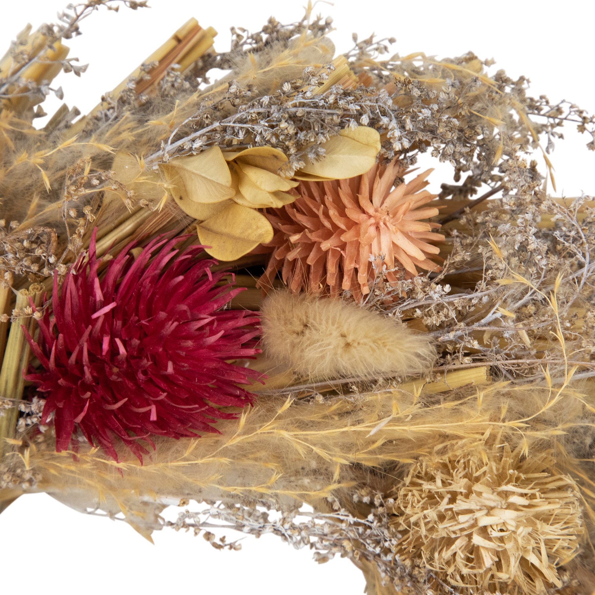 11" Pampas Grass & Dried Floral Spring Wreath